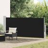 vidaXL Uttrekkbar sidemarkise 140 x 300 cm svart