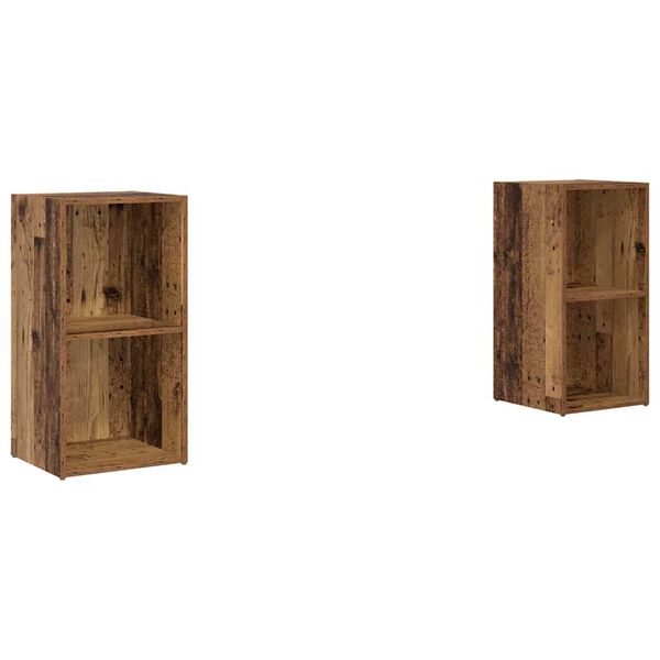 vidaXL TV-benksett 2 pcs Gamle tre 72 x 35 x 36,5 cm Konstruert tre
