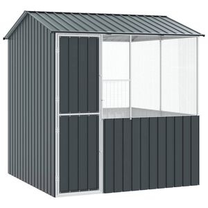 vidaXL Fuglebur Antrasitt 215 x 209 x 230 cm Galvanisert St&aring;l