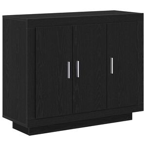 vidaXL Serviesskap Svart Eik 92 x 35 x 75 cm Konstruert tre