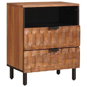 vidaXL Nattbordskap Brun 50 x 33 x 62 cm Massiv mango tre