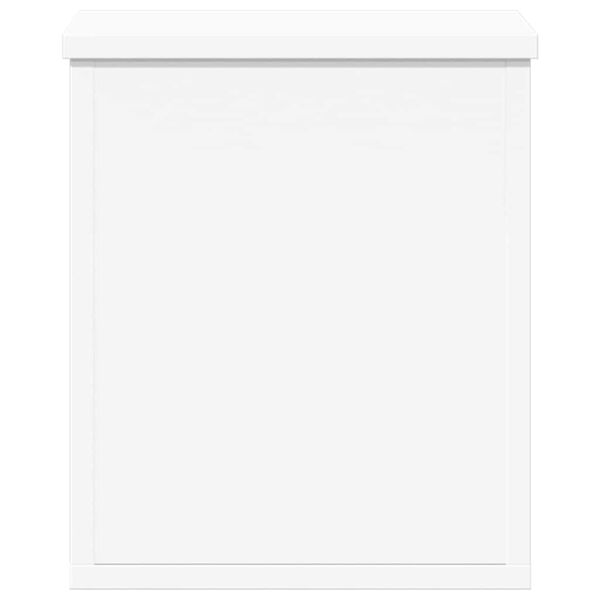 vidaXL Oppbevaringsboks hvit 30x35x35 cm konstruert tre