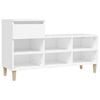 vidaXL Skoskap hvit 102x36x60 cm konstruert tre