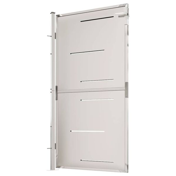 vidaXL Hageport 100x175 cm rustfritt st&aring;l