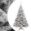 vidaXL Kunstig juletre med kuler 120 cm 150 LED-lys Varmhvit
