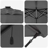 vidaXL Kipp Roma Parasol Anthracite og svart 352 x 251 x 265 cm