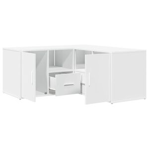 vidaXL Hj&oslash;rneskap hvit 160x40x45 cm konstruert tre