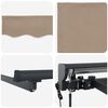 vidaXL Elektrisk Utrekkbar Markise Beige 2,5 x 2 m