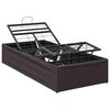 vidaXL Elektrisk Justerbar Seng Ramme Brun 190 x 100 x 33,5 cm St&aring;l