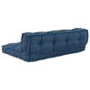 vidaXL Sofa pute 2 pcs Indigo stoff