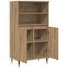 vidaXL Highboard artisan eik 60x36x110 cm konstruert tre