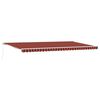 vidaXL Uttrekkbar markise Oransje og Brunt 600 &times; 300 cm