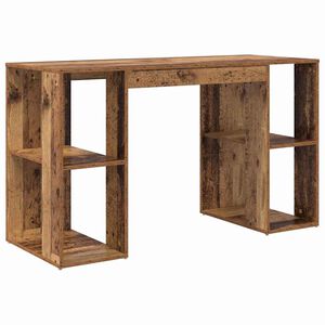 vidaXL Skrivebord Gamle tre Konstruert tre 130 x 50,5 x 75 cm