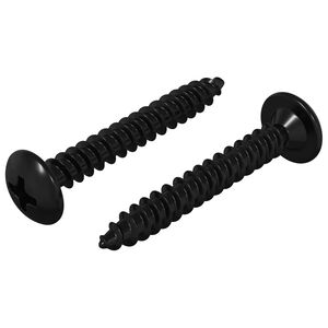 vidaXL Tapping nagler 2 stk. Svart M4 x 28 mm St&aring;l