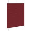 vidaXL Pliss&eacute;gardin Bordeaux R&oslash;d 110x150 cm Stoff Bredde 109,4 cm