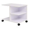 vidaXL Rullende hylle 50x35x42 cm hvit