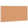 vidaXL Korktavle med ramme i heltre furu 60x30 cm