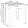 vidaXL Sidetabell Olje naturlig 35 x 35 x 34 cm Solid akasietre