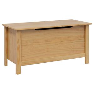 vidaXL Lagringsboks Hill Honning brun 90 x 40 x 45 cm Massiv furu