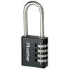 Master Lock Kombinasjonshengel&aring;s aluminium svart 40 mm 7640EURDBLKLH