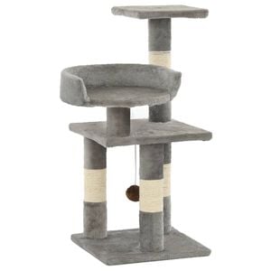 vidaXL Kloretre med klorestolper i sisal 65 cm gr&aring;