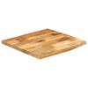 vidaXL Bordplate 40x40x3,8 cm naturlig kant grovt heltre mangotre