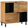 vidaXL Skjenk brun 80x33x75 cm heltre mango