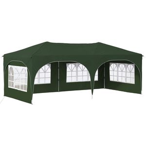 vidaXL Pop-up Festtelt gr&oslash;nn 575 x 288 x 245 cm Oxford Stoff