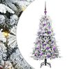 vidaXL Kunstig sammensatt juletre Hvit 120 cm PE og PVC