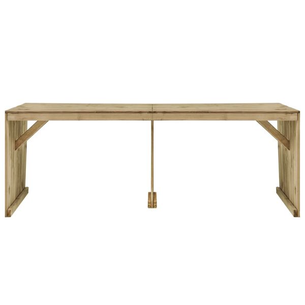 vidaXL Utend&oslash;rs spisestue 7 deler impregnert furu