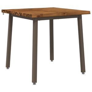 vidaXL 60 x 55 x 75 cm Solid akasietre Naturlig og Kaffe Rektangul&aelig;r