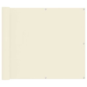vidaXL Balkong Skjerm Krem 100 x 700 cm Oxford Stoff