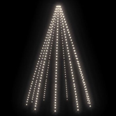 vidaXL Nettlys for juletre med 400 LED kaldhvit 400 cm