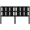 vidaXL Sengegavl svart 165,5x4x100 cm heltre furu