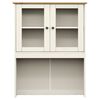 vidaXL Highboard VIGO hvit 78x40x175 cm heltre furu