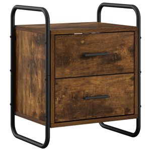 vidaXL Hengende Sengestativ R&oslash;kt Eik 40 x 30 x 50 cm Konstruert tre