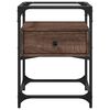 vidaXL Nattbord brun eik 40x40x55 cm konstruert tre