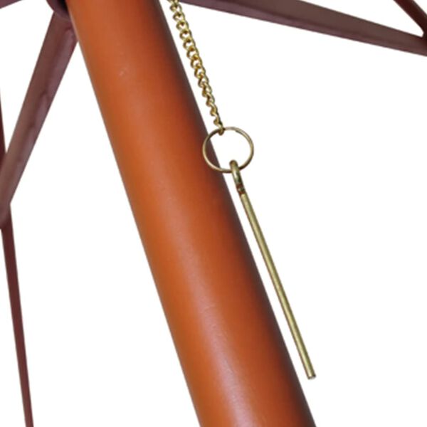 vidaXL Parasoll 300x258 cm sandhvit