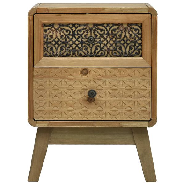 vidaXL Nattbord 37x30x51 cm brun tre