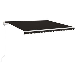 vidaXL Automatisk uttrekkbar markise 400x350 cm antrasitt