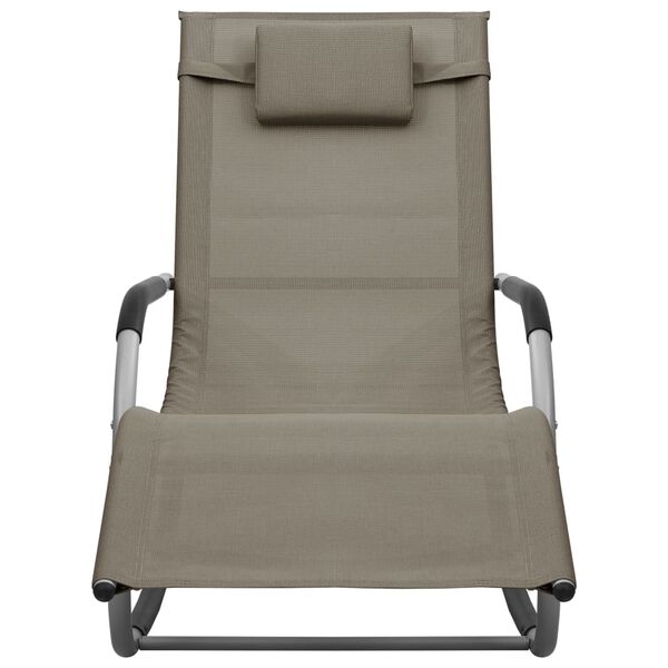 vidaXL Solseng textilene gråbrun og grå