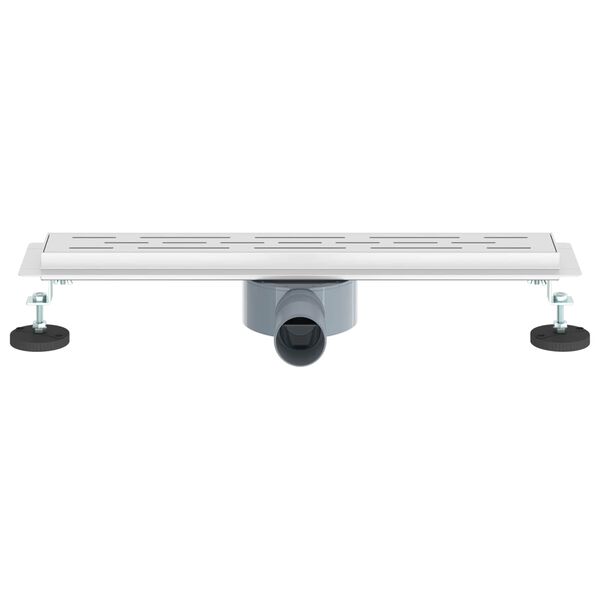 vidaXL Dusjavl&oslash;p Glasslokk med 360&deg; Siphon s&oslash;lv 50 cm