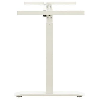 vidaXL Understell til sitte-/ståbord manuell høydejustering hvit