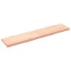 vidaXL Bordplate 180x40x(2-6) cm ubehandlet heltre eik naturlig kant