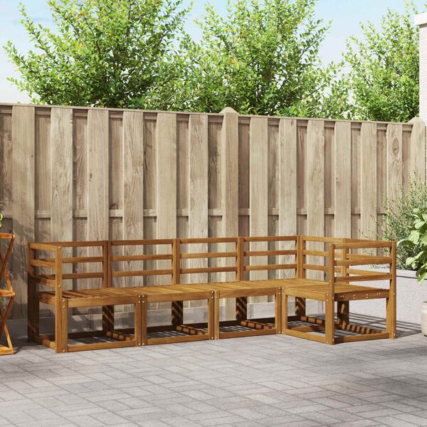 vidaXL Sofa sett 5 pcs Naturlig