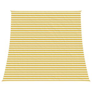 vidaXL Solseil Gul og hvit 4 / 5 x 4 m HDPE