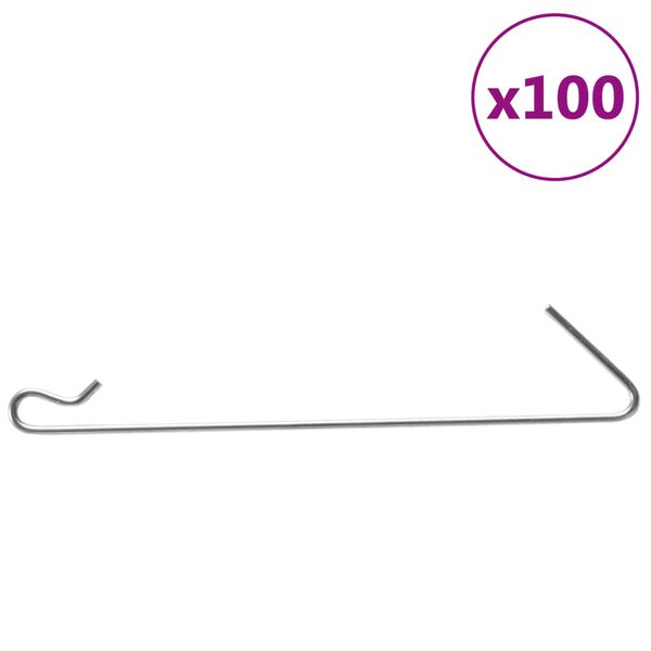 vidaXL Gabionkroker 100 stk st&aring;l