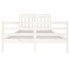 vidaXL Sengeramme hvit heltre 140x200 cm