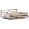 vidaXL Sengeramme med madrass 200x200 cm heltre furu