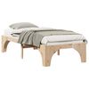 vidaXL Sengestamme Brun 90 x 200 cm Massiv furu